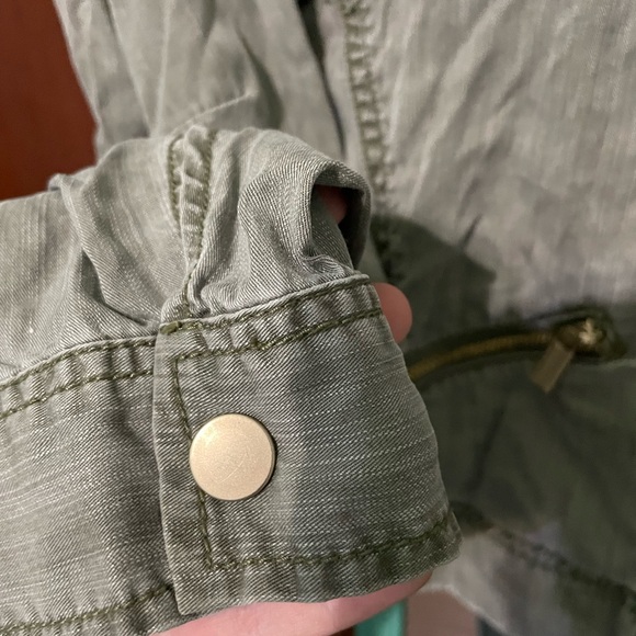 Jones New York Women’s Size L Retro Green Gold Zip up jacket - Picture 6 of 7